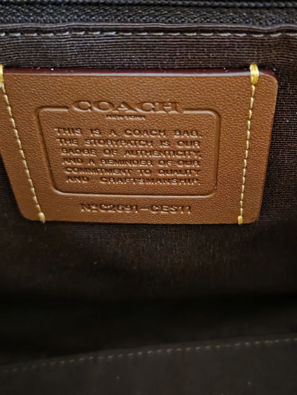 NWT NEW Coach Large Maple Rowan - Picture 4 of 7